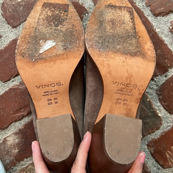 Vince Made in Italy Havana Notch Suede Ankle Boots - Picture 7 of 8